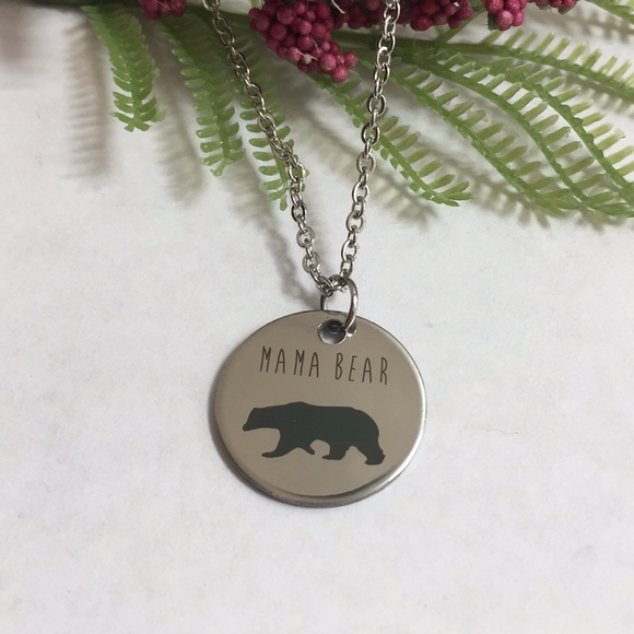 NWT stainless steel mama bear necklace - Picture 2 of 2